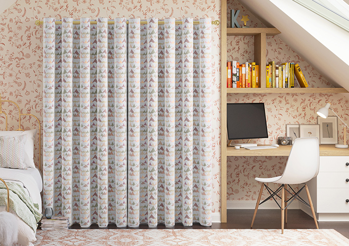 Cloudy Peaks, Rosey Hues - Made to Measure Curtains - Image 6